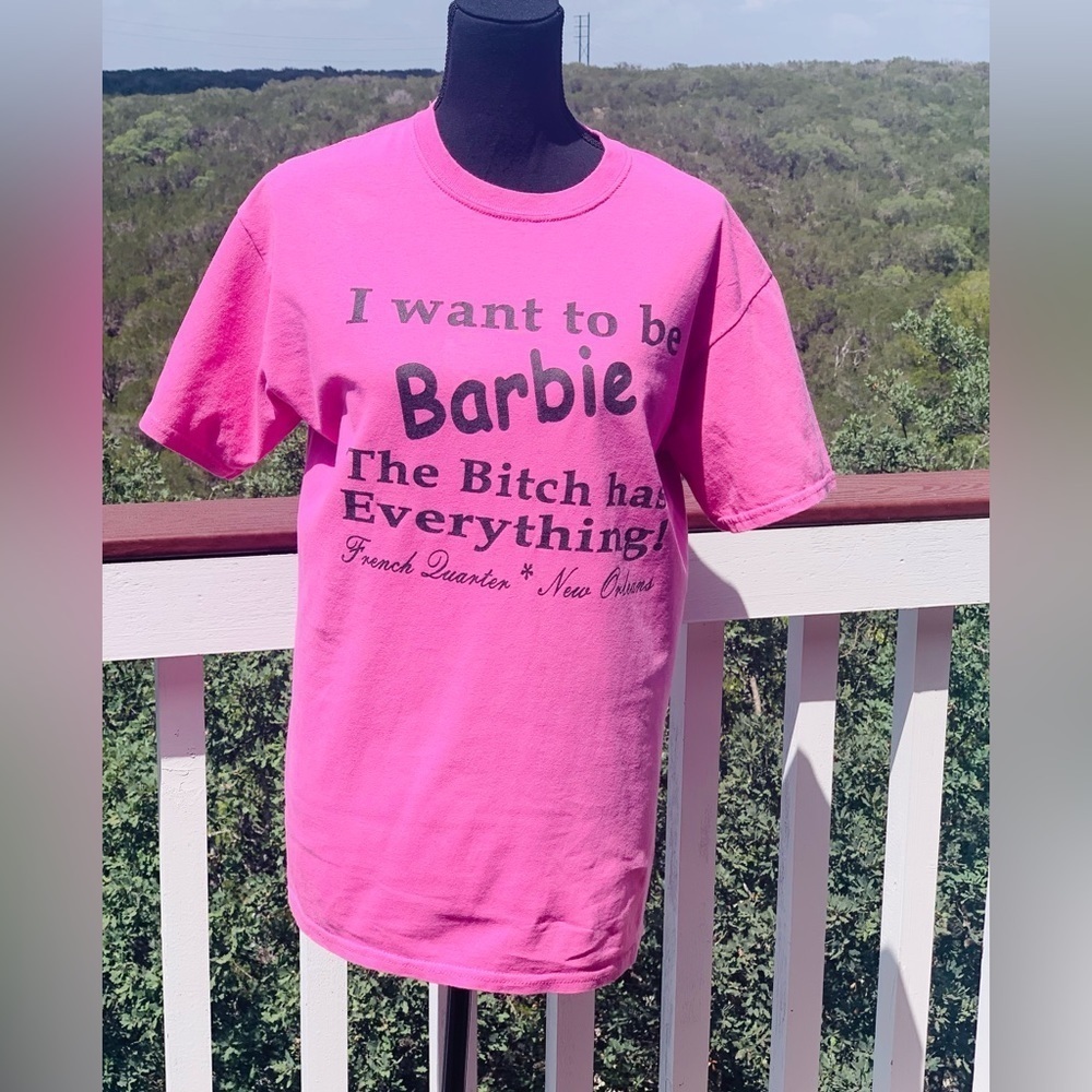 Hot Pink Barbie Graphic T‎ Shirt - Picture 3 of 7
